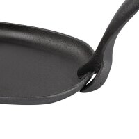 Olympia ovale Servierpfanne - 24 x 14cm - Gusseisen - 4 Pfannen