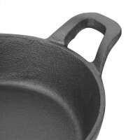 Olympia gusseiserne runde Servierpfanne mit Griffen - Ø 18cm - 4 Pfannen