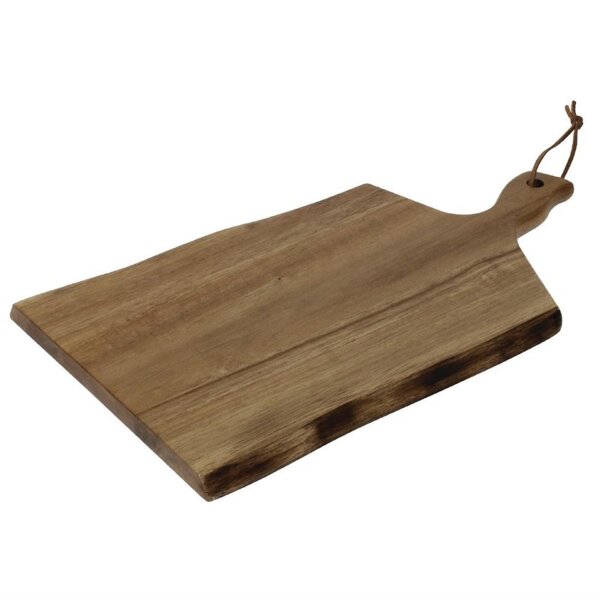 Olympia Servierbrett - Akazienholz - Wellenform - 30,5 x 21,5 cm - 4 Bretter