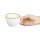 Olympia Kiln Cappuccinotassen Kreideweiß - 23cl - Porzellan - 12 Tassen