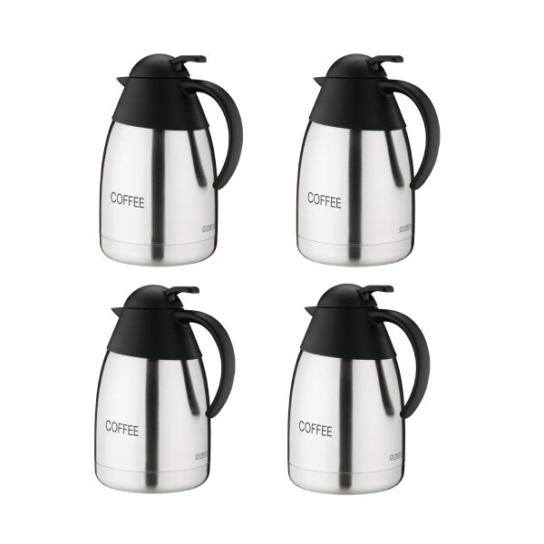 Thermoskanne Olympia 1,5L COFFEE - Edelstahl und Polypropylen - 4 Kannen