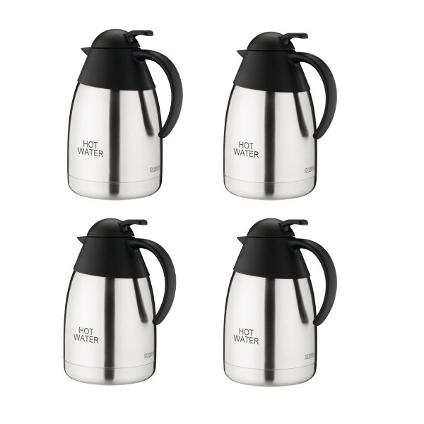 Thermoskanne Olympia 1,5L HOT WATER - Edelstahl und Polypropylen - 4 Kannen