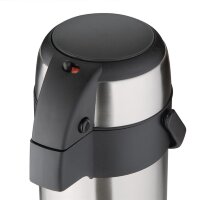 Thermoskanne Olympia Pumpkanne mit Drückknopf - 5L - Edelstahl - 4 Kannen