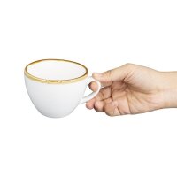 Olympia Kiln Cappuccinotassen Kreideweiß - 34cl - Porzellan - 12 Tassen