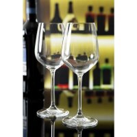 Olympia Chime Weingläser 36,5cl - 12 Kristallgläser - Gläserspülmaschinenfest