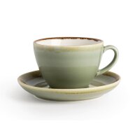 Olympia Kiln Cappuccinotassen Moos | 34cl | Porzellan |...