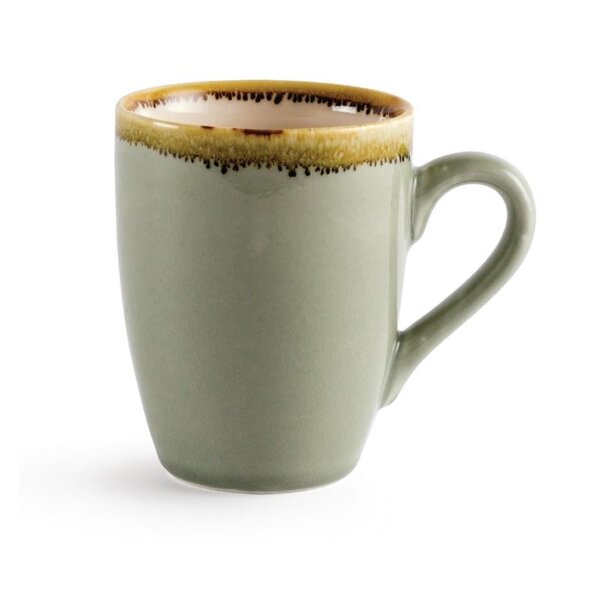 Olympia Kiln Kaffeebecher Moos - 34cl - Porzellan - 12 Tassen