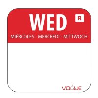 Vogue Etikettenset 2,5cm mit Edelstahlspender