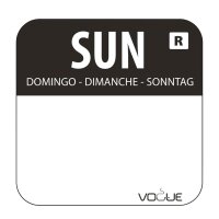 Vogue Etikettenset 2,5cm mit Edelstahlspender