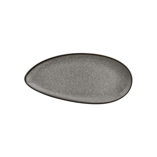 Olympia Mineral blattförmigeTeller - 30,5 x 14,5cm - 12 Porzellanteller