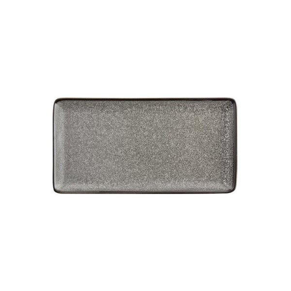 Olympia Mineral rechteckige Teller - 23 x 12cm - Porzellan - 12 flache Teller