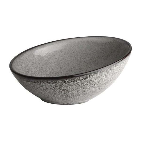 Olympia Mineral schräge Schüsseln - 13,5cm - Porzellan - 12 Schüsseln