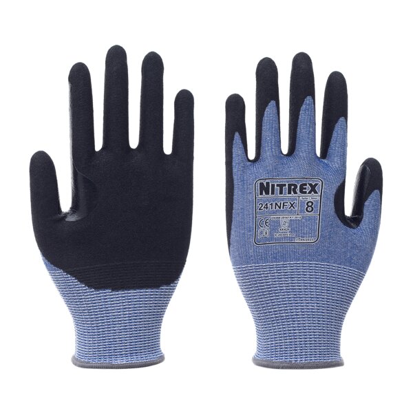 Arbeitshandschuhe - 10 Paar Nitrex 241NFX - Gr. XS - XXL - Industriehandschuhe