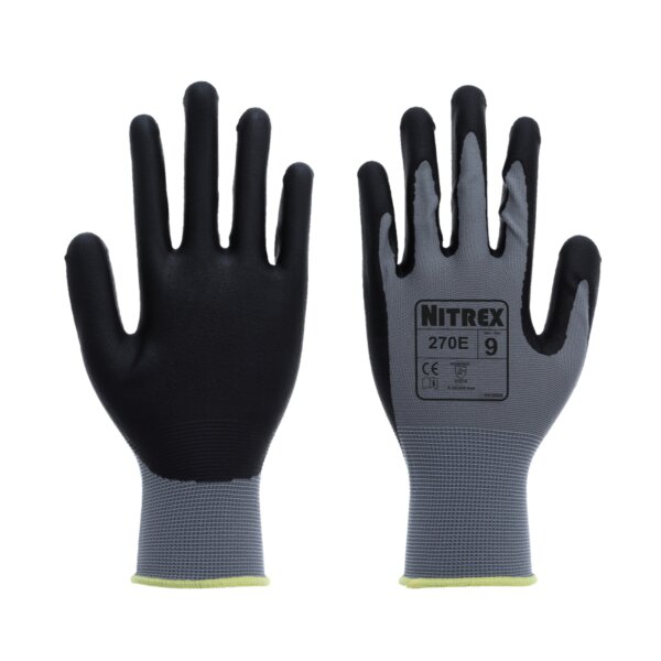 Arbeitshandschuhe - 10 Paar Nitrex 270E - Gr. 6 - 11 - Industriehandschuhe