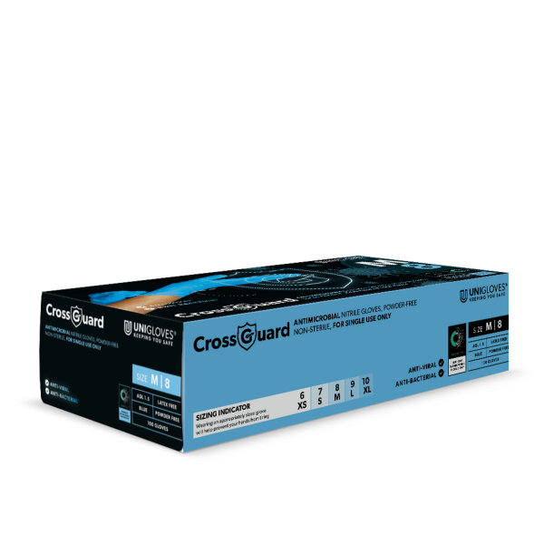 Unigloves Crossguard - antimikrobiell - Gr. XS - XL - 1000 Einmalhandschuhe