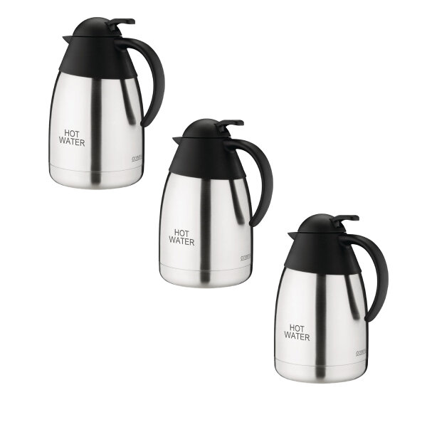 Thermoskanne Olympia 1,5L HOT WATER - Edelstahl und Polypropylen - 3 Kannen