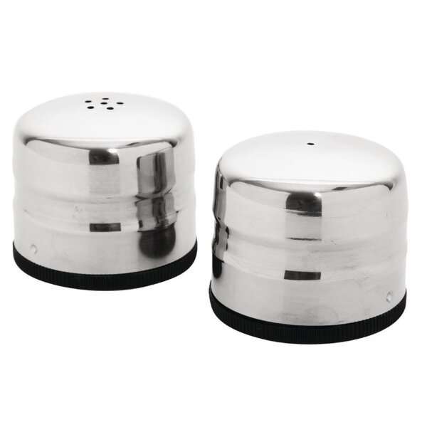 Olympia Jumbo Salz- und Pfefferstreuer - 140ml - Edelstahl - 10 Sets