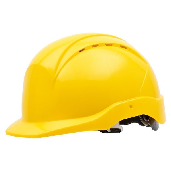 Nitras Industrieschutzhelm Head Protect | 10 Helme | Kunststoff gelb