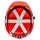 Nitras Industrieschutzhelm Head Protect | 10 Helme | Kunststoff rot