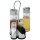 APS 5-teiliges Menagenset - Glas und Edelstahl - 5 Sets