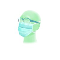 600 Suavel Antifog OP-Masken - für Brillenträger - Typ II - blau - unsteril - Mundschutz