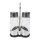 APS Salz und Pfeffer Menage "Economic" - Glas und Edelstahl - 5 Sets