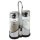 APS Salz und Pfeffer Menage "Economic" - Glas und Edelstahl - 5 Sets