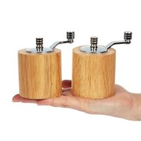 Olympia Salz- und Pfeffermühlenset - Heveaholz - 8cm - 3 Sets