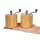 Olympia Salz- und Pfeffermühlenset - Heveaholz - 8cm - 3 Sets