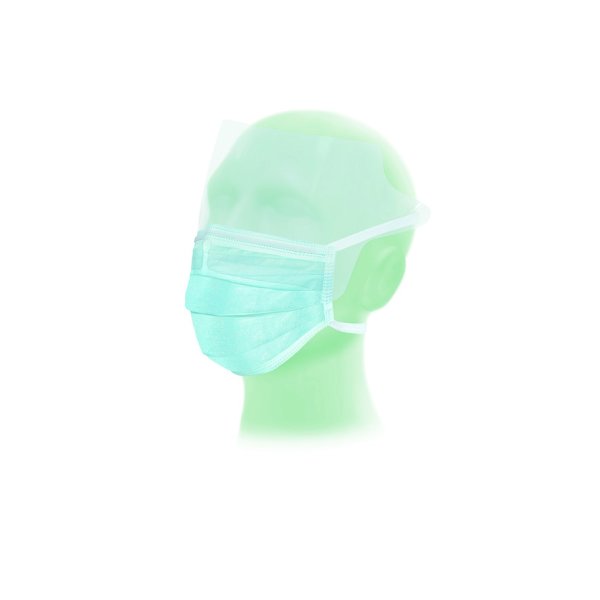 600 Suavel Antifluid OP-Masken - latexfrei - blau - 4-lagig - Typ II R - Mundschutz
