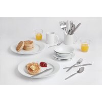 Teller Olympia Athena - rund - breiter Rand - 28cm - 12 Teller - Porzellan