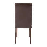 Bolero Esszimmerstühle - Kunstleder - dunkelbraun - 4 Stühle