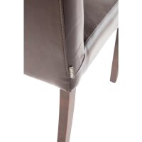 Bolero Esszimmerstühle - Kunstleder - dunkelbraun - 4 Stühle