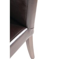 Bolero Esszimmerstühle - Kunstleder - dunkelbraun - 4 Stühle