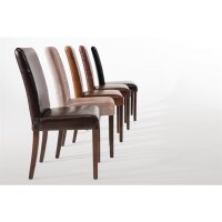 Bolero Esszimmerstühle - Kunstleder - dunkelbraun - 4 Stühle