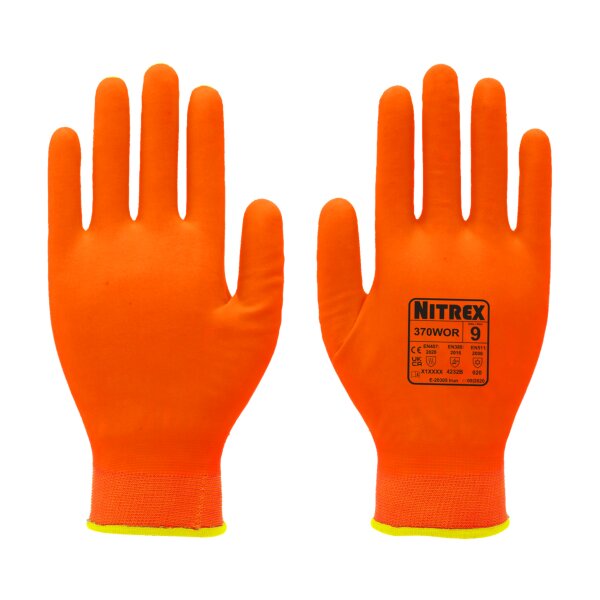 Arbeitshandschuhe - 5 Paar Nitrex 370WOR  - Gr. 7-11 - Thermo-Arbeitshandschuhe