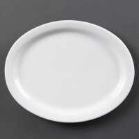 Olympia Whiteware ovale Servierteller - 25cm - 12 Teller