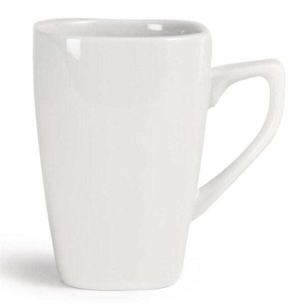 Olympia Whiteware quadratische Kaffeebecher - 28,4cl - 24 Tassen - Becher