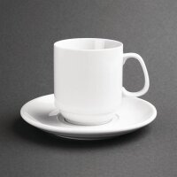 Olympia Whiteware stapelbare Kaffeebecher - 28,4cl - 24 Tassen - Becher