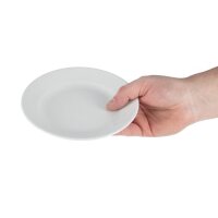 Olympia Whiteware Teller mit breitem Rand - 16,5cm - 24 Teller