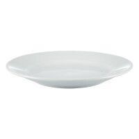 Olympia Whiteware Teller mit breitem Rand - 23cm - 24 Teller