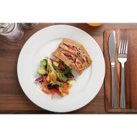 Olympia Whiteware Teller mit breitem Rand - 25cm - 24 Teller