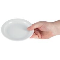 Olympia Whiteware Teller mit schmalem Rand - 15cm - 24 Teller