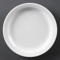 Olympia Whiteware Teller mit schmalem Rand - 15cm - 24 Teller