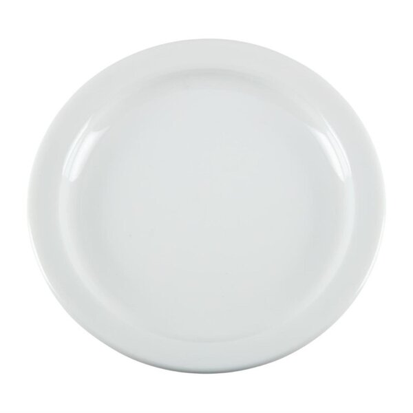 Olympia Whiteware Teller mit schmalem Rand - 18cm - 24 Teller