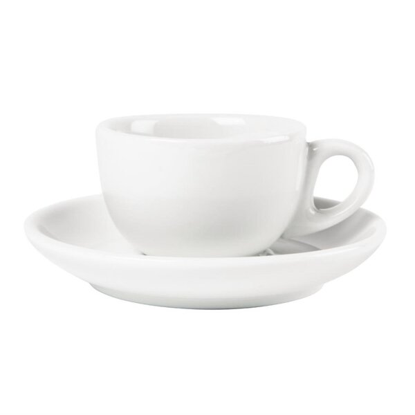 Olympia Whiteware Espressotassen + Untertassen - 8,5cl - 24 Sets