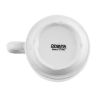 Olympia Whiteware stapelbare Espressotassen + Untertassen - 12 Sets