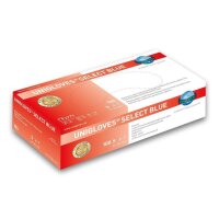 1000 Latexhandschuhe Unigloves Select Blue Gr. L  blau - Lebensmittel zugelassen