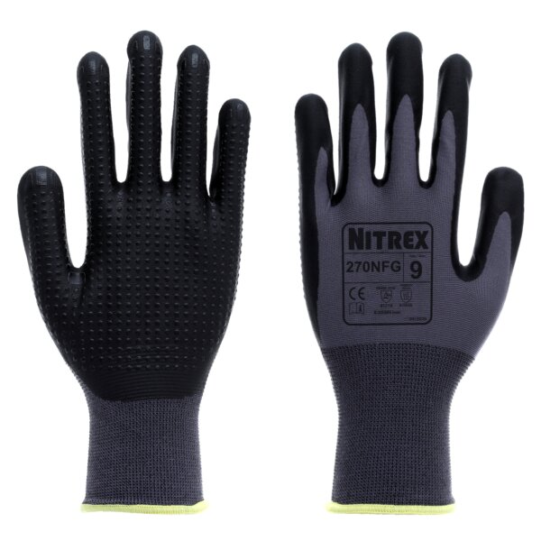 Arbeitshandschuhe - 10 Paar Nitrex 270NFG - Gr. 6 - 11 - Schutzhandschuhe