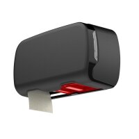 Toilettenpapierspender SemyTop - für 2 Rollen - Kunststoff - schwarz